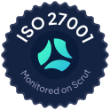 ISO 27001 security certification badge