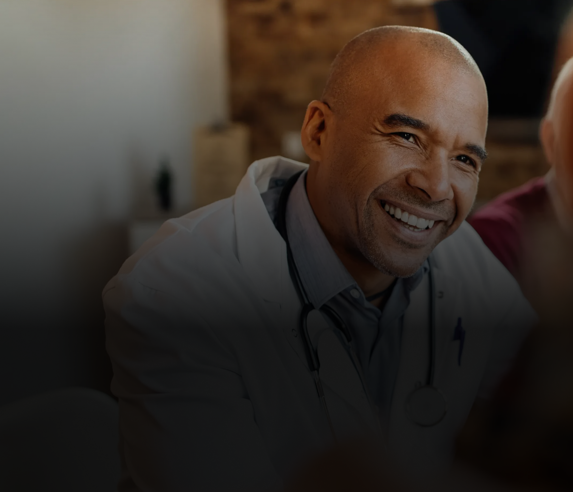 Healthcare professional consulting a patient
