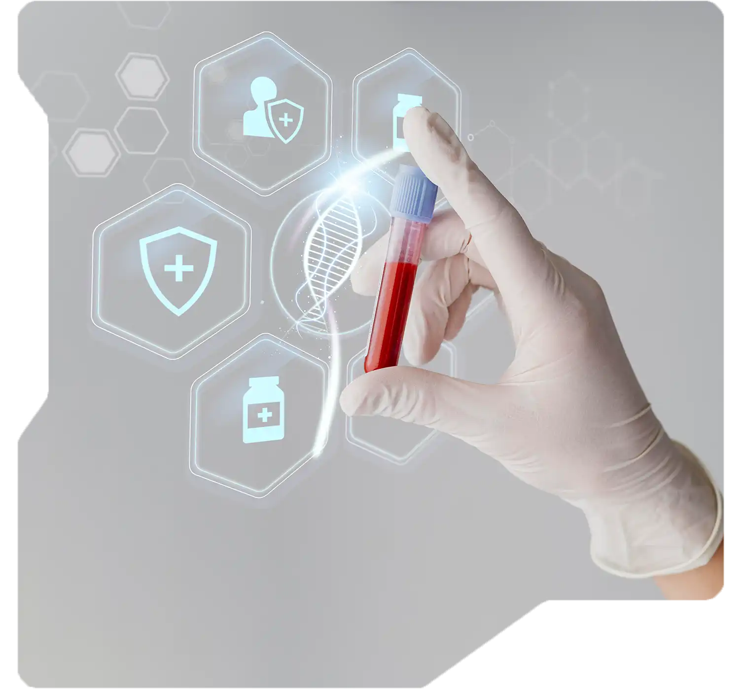 Scientist working in drug research laboratory
